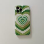 Striped Heart Holder Stand Case