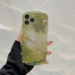 Green Starry Sky River Transparent Case