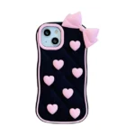 Pink Bow Tie Heart Case
