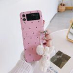 Samsung Black Heart Plush Rabbit Pendant Case