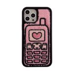 Fuzzy Plush Phone Pattern Case
