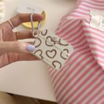 Heart Pattern Mirror AirPods Case