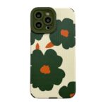 Aesthetic Green Flower Case