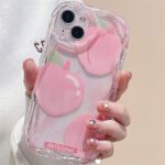 Pink Peach Bumper Transparent Case