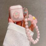 Glitter Pink Flowers AirPods Case