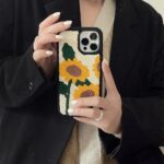 Embroidery Sun Flower Case
