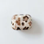 Leopard Pattern Glittery AirPods Case