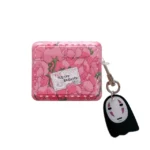 Cartoon Anime Pink Flowers AirPods Case