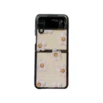 White Smiley Flowers Case