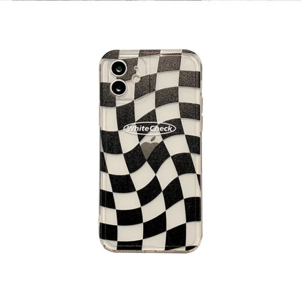 White and Black Checkerboard Case - Image 2