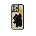 Black Cartoon Plush Case