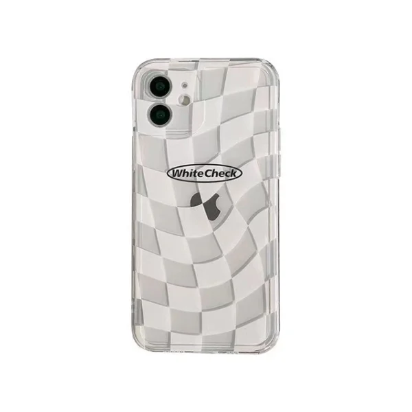 White and Black Checkerboard Case