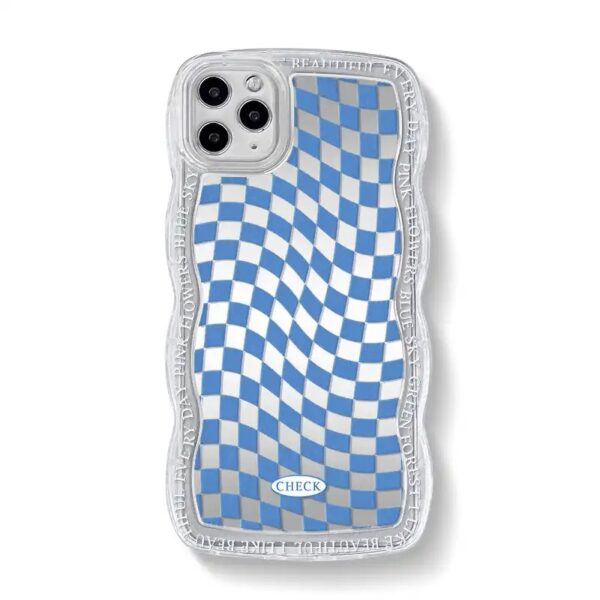 Retro Mirror Square Checkerboard Case