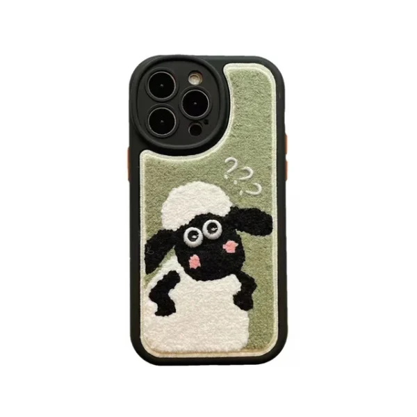 Lamb Cartoon Plush Case