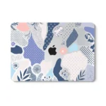 Blue Leaves Abstract MacBook Case