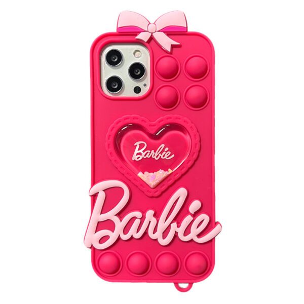 Barbie Pop It Heart Glitter Cases