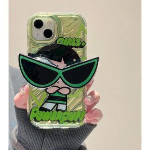 PowerPuff Girl ButterCup With Glasses Case