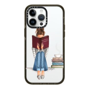 Girl Reading A Book Case