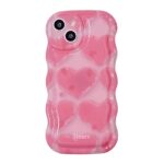 Pink Heart Wavy Case
