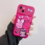 Cartoon Girl Mirror Flip Case
