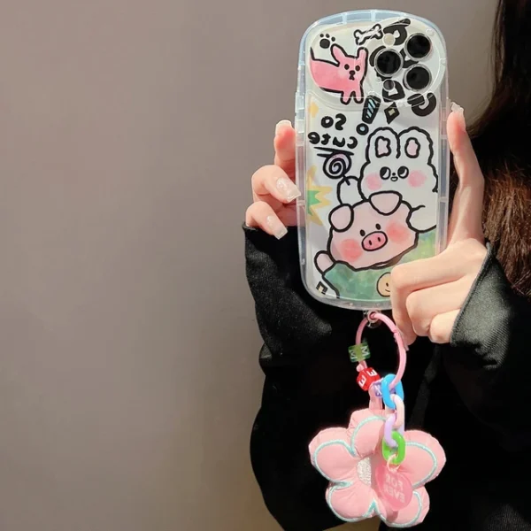 Cartoon Animal Transparent Case - Image 2