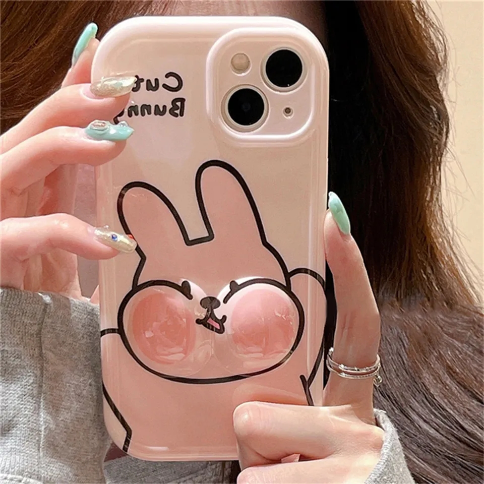 Cute Bunny 3D Cheeks Case