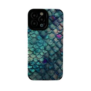 Blue Gradient Mermaid Pattern Case