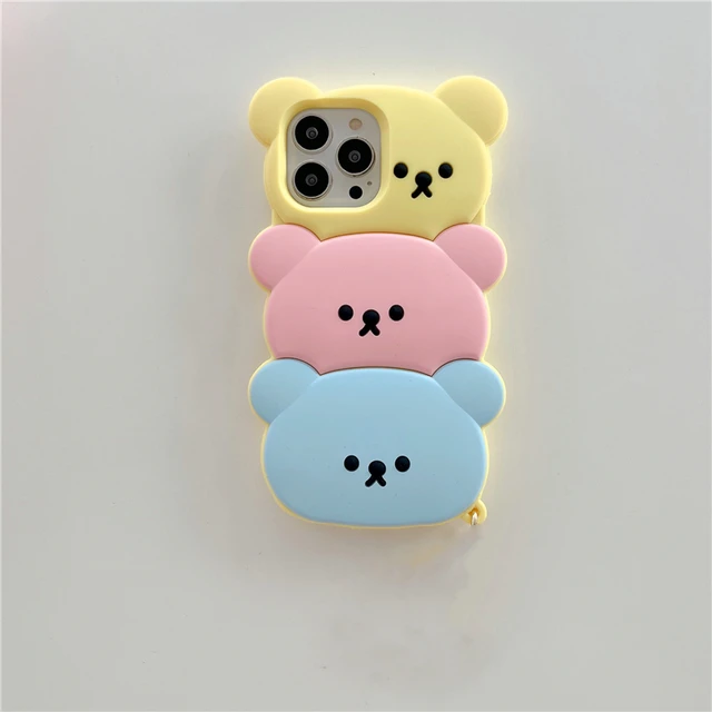 3D Cute Overlap Bear Case