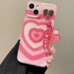 3D Heart Keychain Case