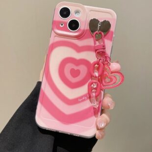 3D Heart Keychain Case