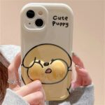 Cute Puppy 3D Cheeks Case