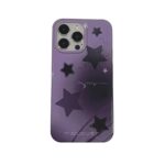 Dreamy Purple Black Stars Case