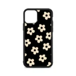 Black Cream Floral Case