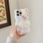 3D Bear Floral Case