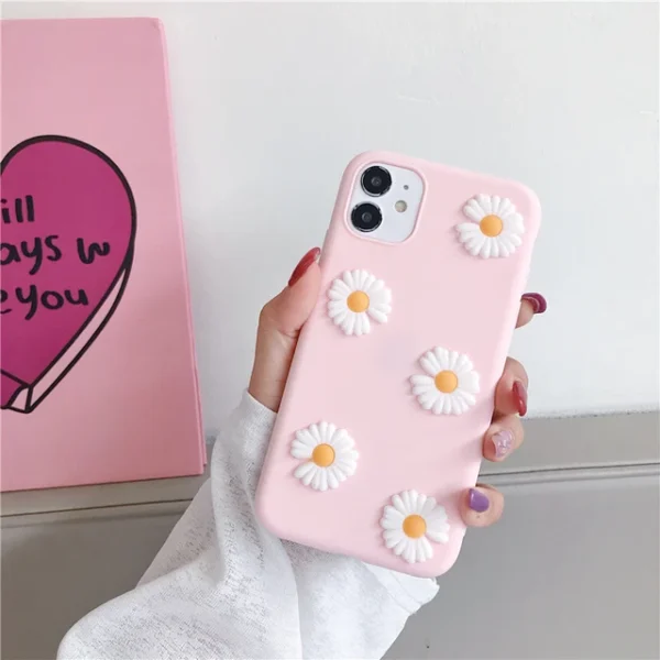 3D Daisy Flower Case