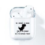 Broken Internet Transparent AirPods Case