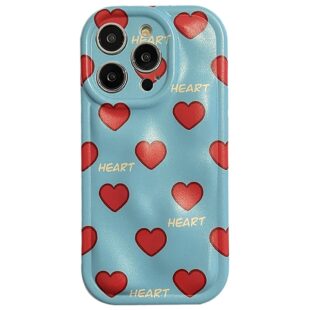 Red Hearts On Blue Case