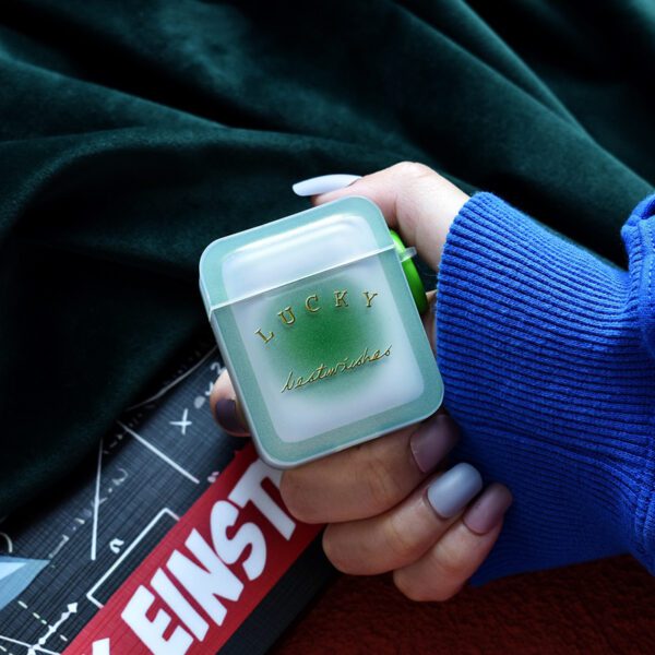 Green Gradient Frosted AirPods Case
