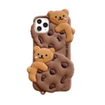 3D Bear On Cookie Case