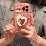 Red Checked Cherry Case