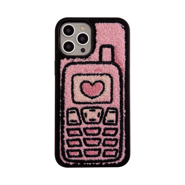 Retro Phone Fluff Case