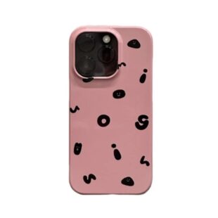 Black Lettering On Pink Case