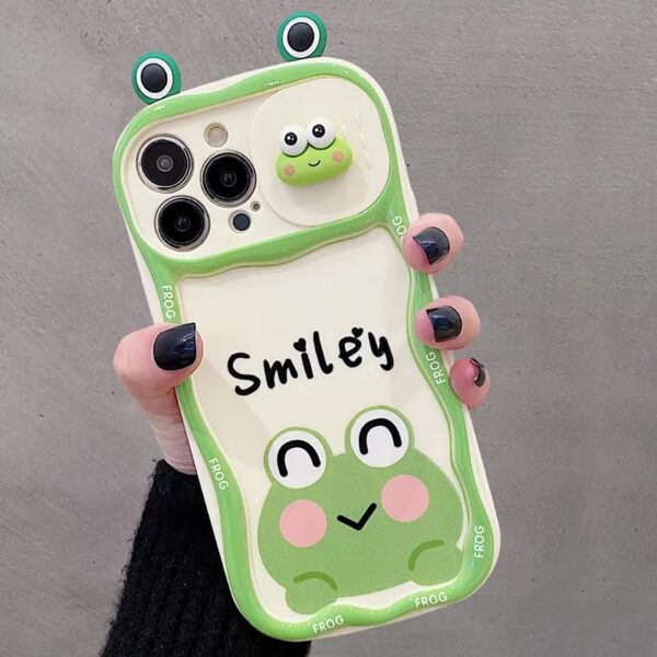 Smiley Frog Slide Camera Protection Case