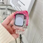 Apple Watch Clear Colour Band + Matching Case