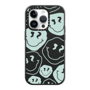 Aqua Smiley Transparent Case