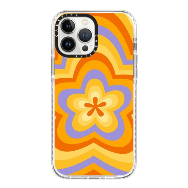 Retro Orange Echo Flower Case