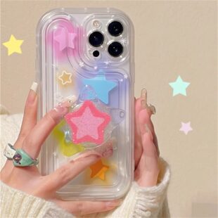Star Holder Transparent Quicksand Case