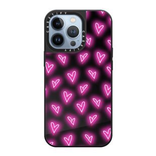Pink Neon Hearts Case