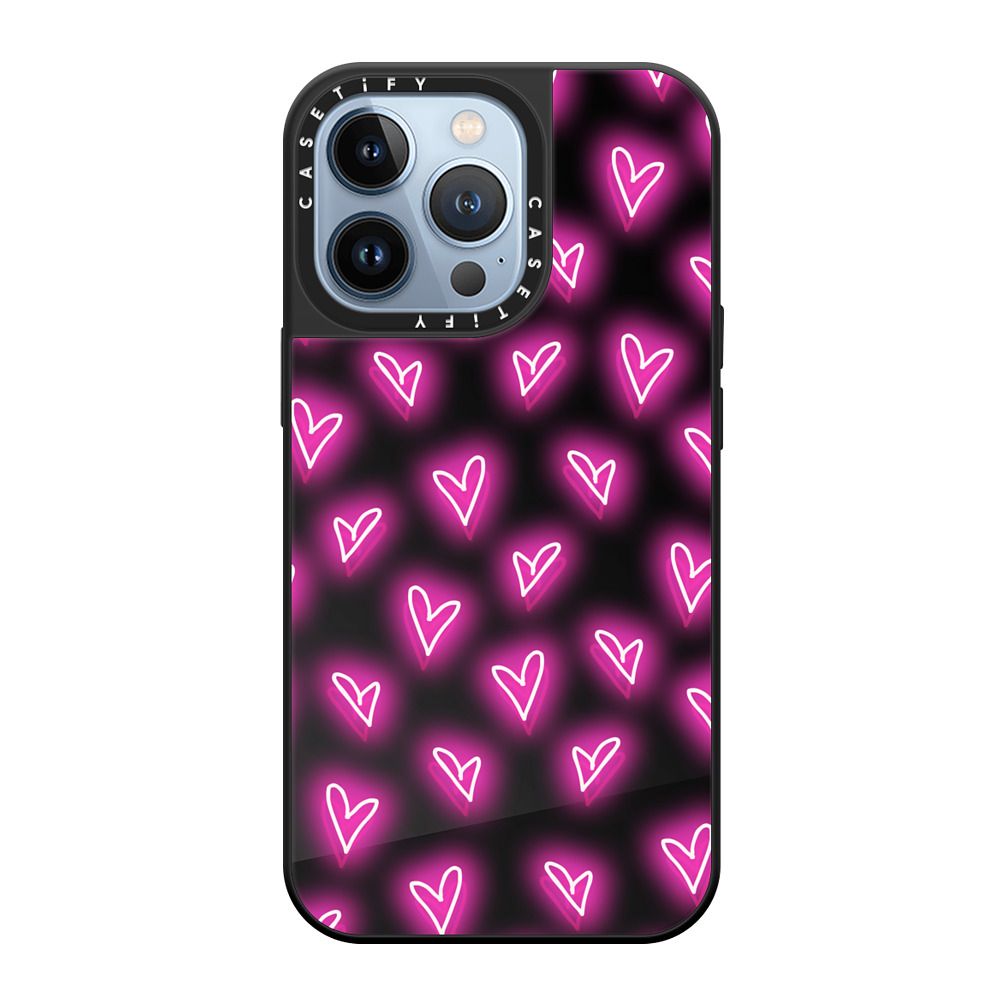 Pink Neon Hearts Case