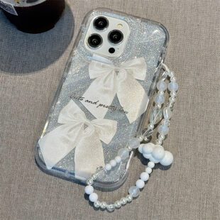 Glittery Bow Charm case